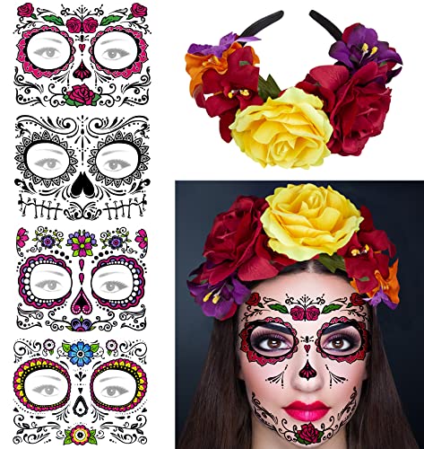 Rose Flower Headband Crown for Halloween & Day of Dead