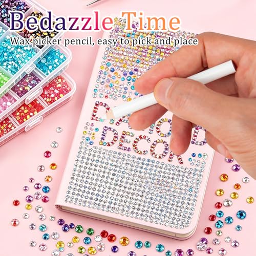 87000 Pcs 3mm Resin Jelly Rhinestones Kit with Glue - 40 Colors