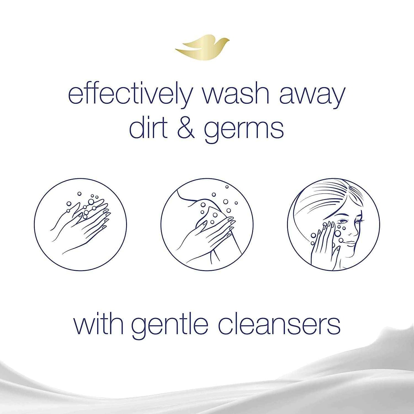 DOVE Beauty Bar White 4 oz, 2 Bar (Pack of 5)