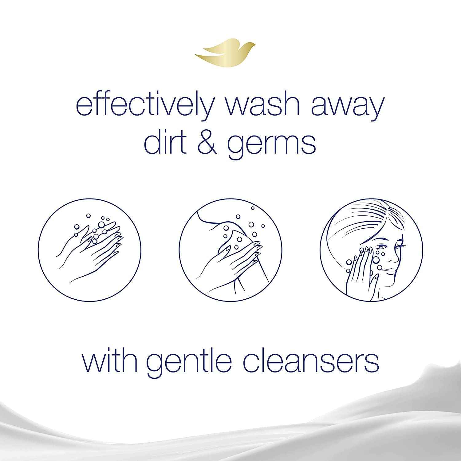 DOVE Beauty Bar White 4 oz, 2 Bar (Pack of 5)