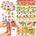 Mushroom Party Favors Set – 48 Tattoos & 24 Slap Bracelets