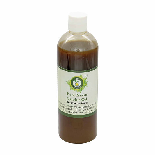 Neem Oil | Azadirachta Indica | for Plants | for Hair Growth | for Skin | Cold Pressed Neem Oil | 100% Pure Natural | 100ml | 3.38oz by R V Essential