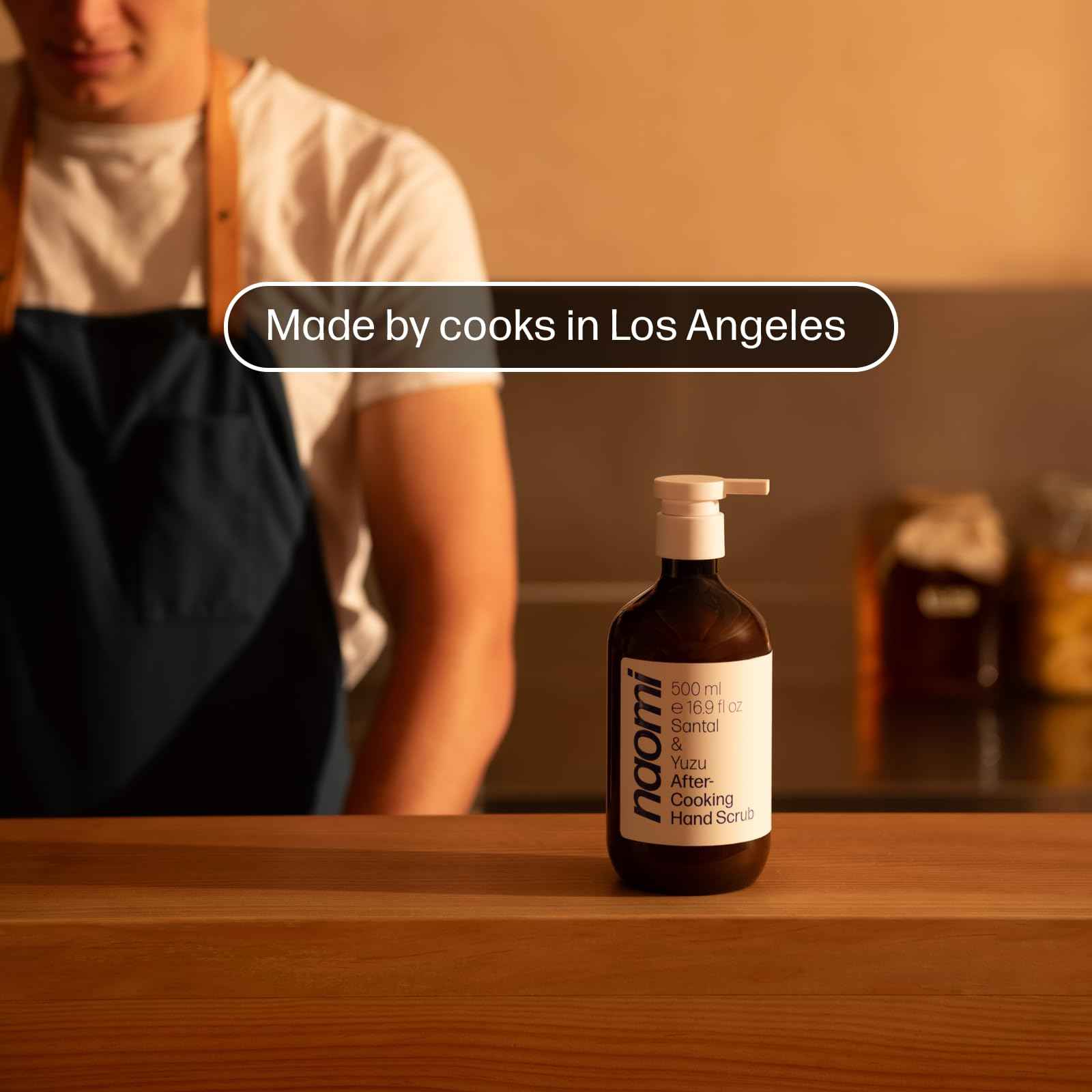 Naomi After-Cooking Hand Scrub | Exfoliating Hand Wash | Odor Neutralizing Kitchen Soap (Bergamot & Black Pepper)