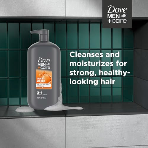 Dove Men+Care Thick + Strong 2-in-1 Shampoo Conditioner, 31 oz