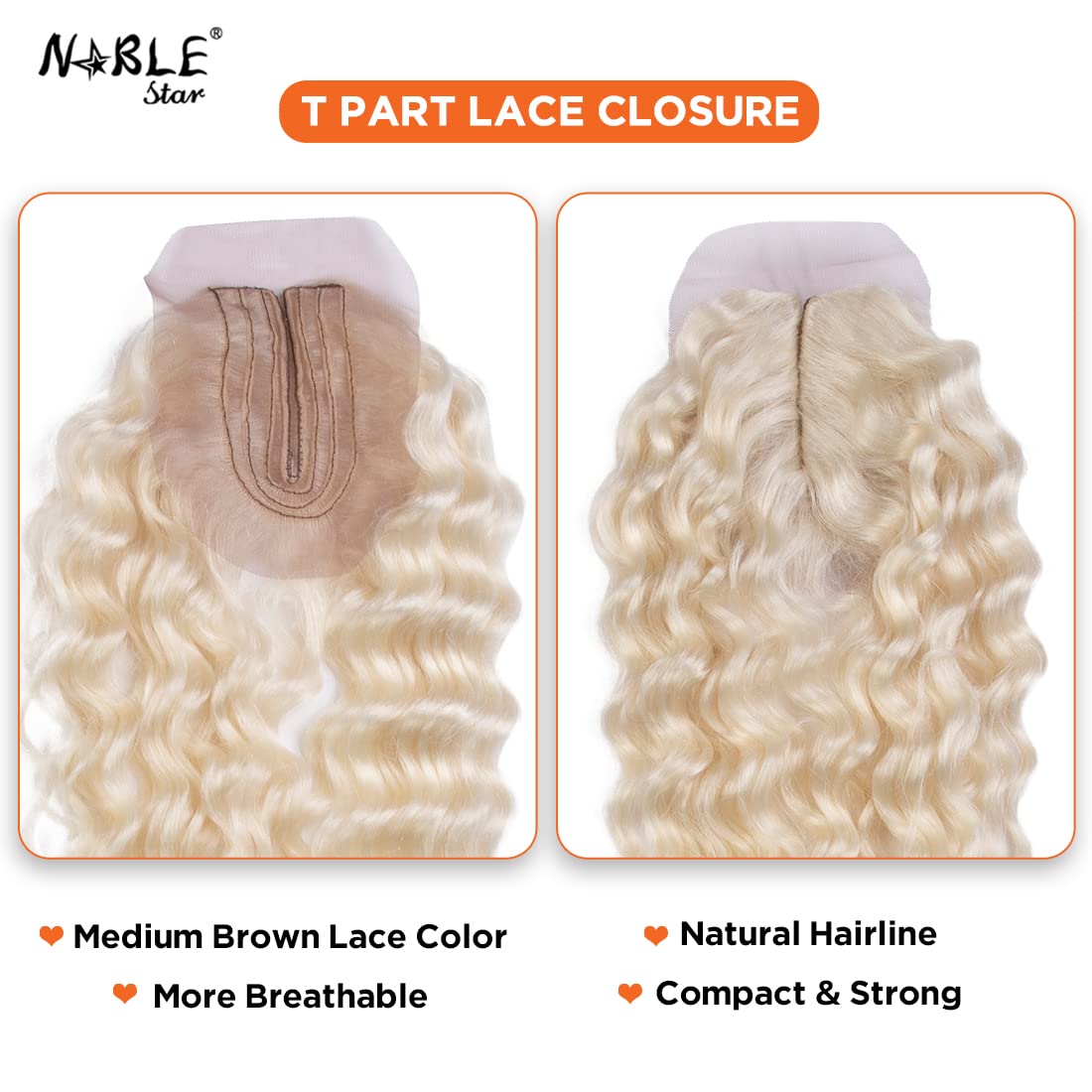 Synthetic Hair 613 Blonde Bundles With Simple Closure Weave Bundles With Frontal Swiss Lace Kinky Curly Hair For Women 9pcs Water Wave 20 Inch 240G High Temperature Fiber