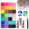 28 Colors 3mm Resin Rhinestones Bedazzling Kit with B7000 Glue