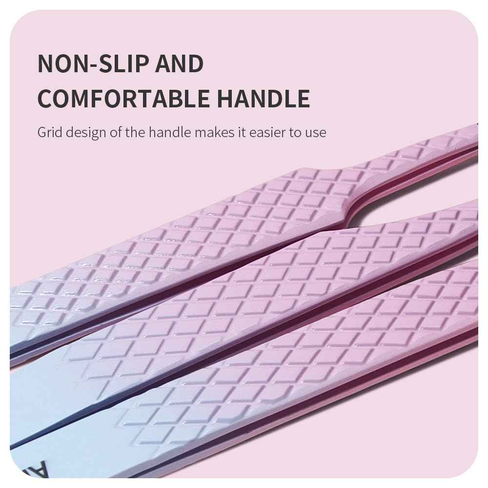 ANNAFRIS Eyelash Extension Tweezers,Fiber Tip Grip Boot Volume Lash Tweezers,Professional Pointed Lash Extension Tweezers for Easy Lash Application and Removal-F01