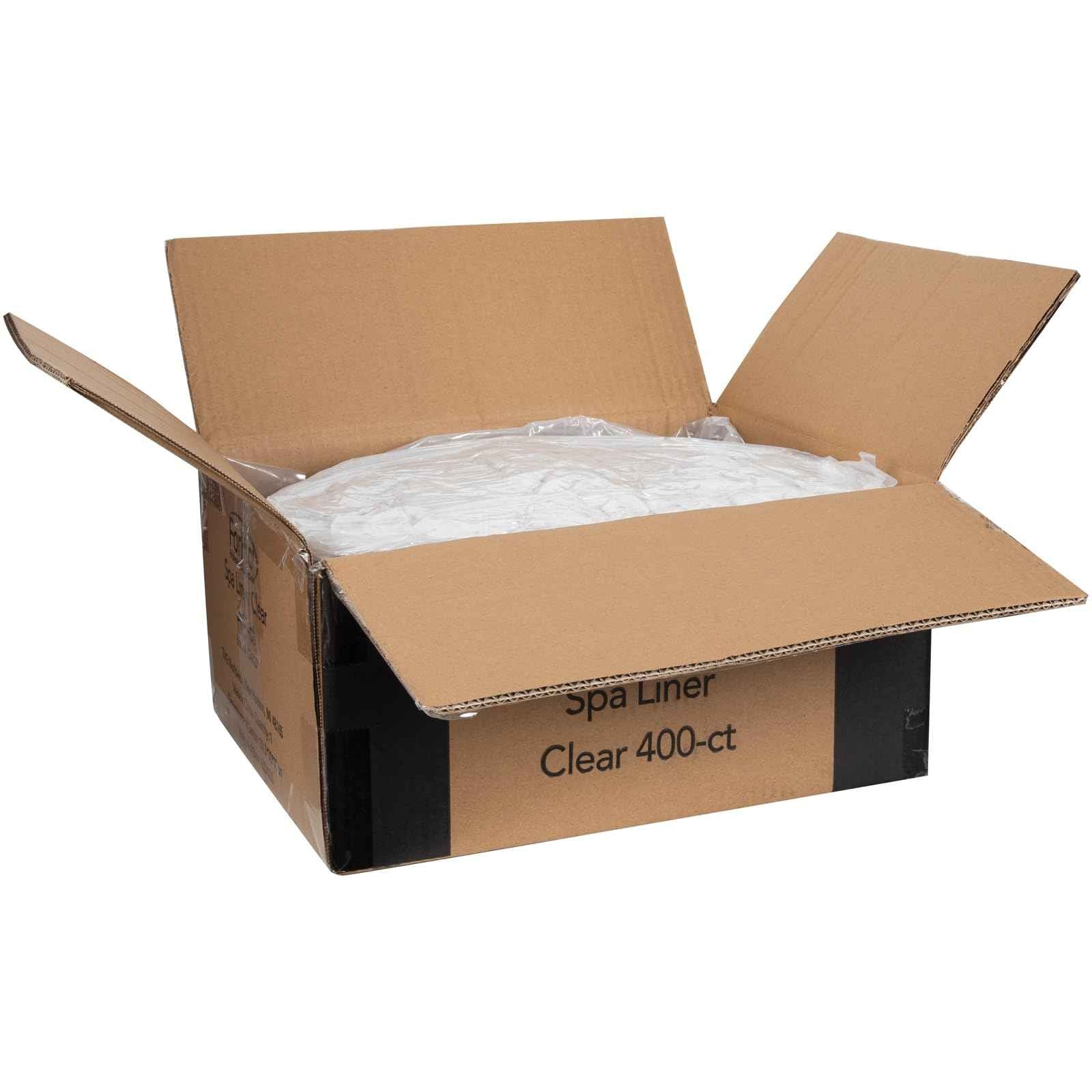 ForPro Professional Collection Spa Liners, Fit All Pedicure Spas, Disposable Liners, Clear, 400-Count