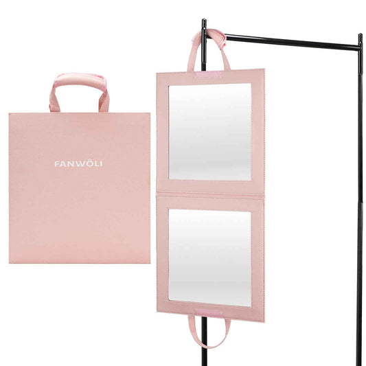 Fanwoli Hanging Mirror for Dance Bag with Garment Rack | Full-Body | Foldable & Portable | HD Reflection No Deformation