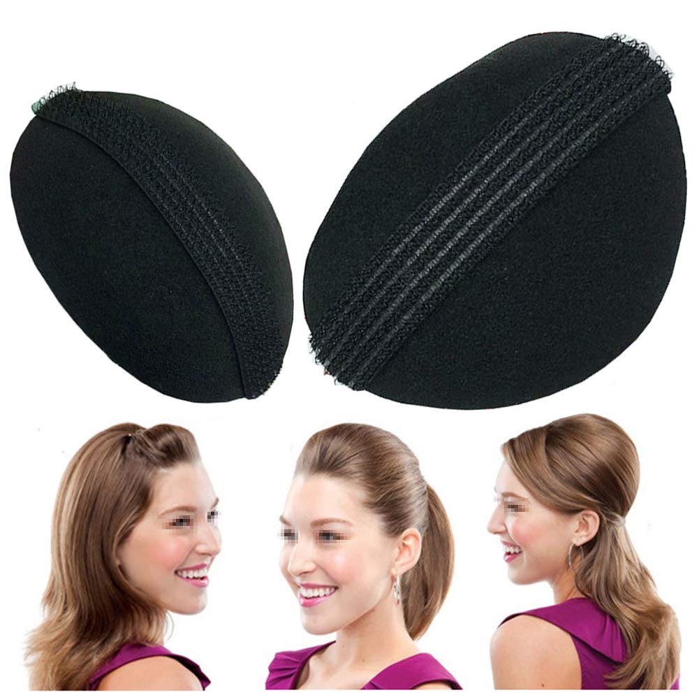 VASANA 2PCS Women Sponge Bump It Up Volume Hair Clip Bump Inserts Hair Pads Hair Bun Maker Hair Styling Accessories for DIY Hairstyle, 1.0 grams