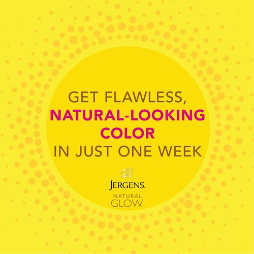 Jergens Natural Glow Sunless Tanning Lotion, Self Tanner, Fair to Medium Skin Tone, Daily Moisturizer, 7.5 Oz (Pack of 2)