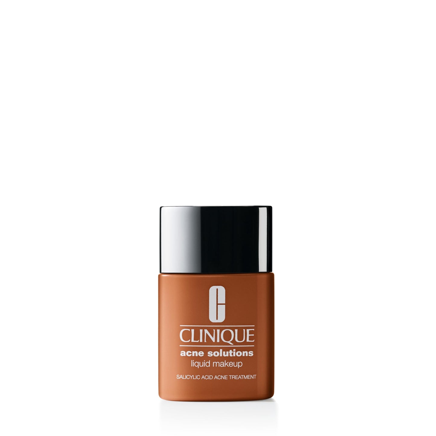 Clinique Acne Solutions Liquid Foundation Makeup With Salicylic Acid For Dry Combination to Oily Skin Types | Medium Coverage, Natural Matte Finish, Amber