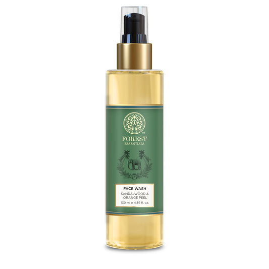 Forest Essentials Facial Cleanser Sandalwood & Orange Peel 130ml (Face Wash)
