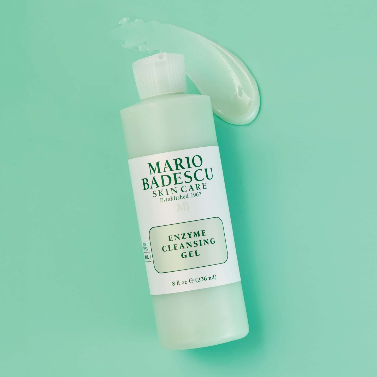 Mario Badescu Enzyme Cleansing Gel for All Skin Types| Oil-Free Face Wash with Grapefruit & Papaya Extract | Remove Excess Oil & Surface Impurities 16 Fl Oz