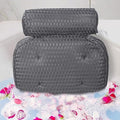 Bath Pillow for Tub with Neck & Back Support - Gray
