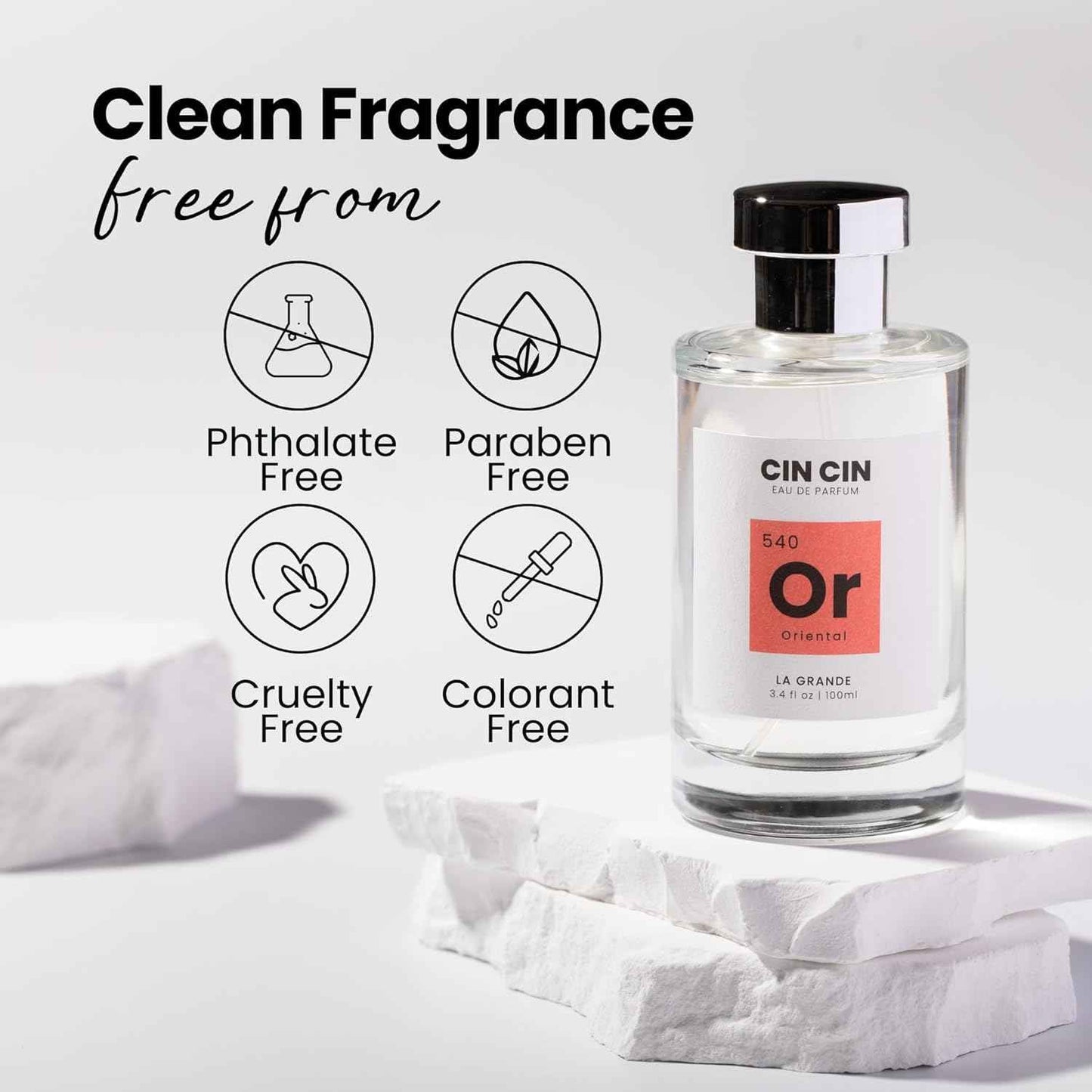 Cin Cin Noir Opium Perfume - Oriental 515 EDP 100ml Inspired by Y. Blk Opium - Paraben-Free, Concentrated, Long Lasting - Coffee, Jasmine, Orange Blossom & Vanilla Eau de Parfum Blend for Women & Men