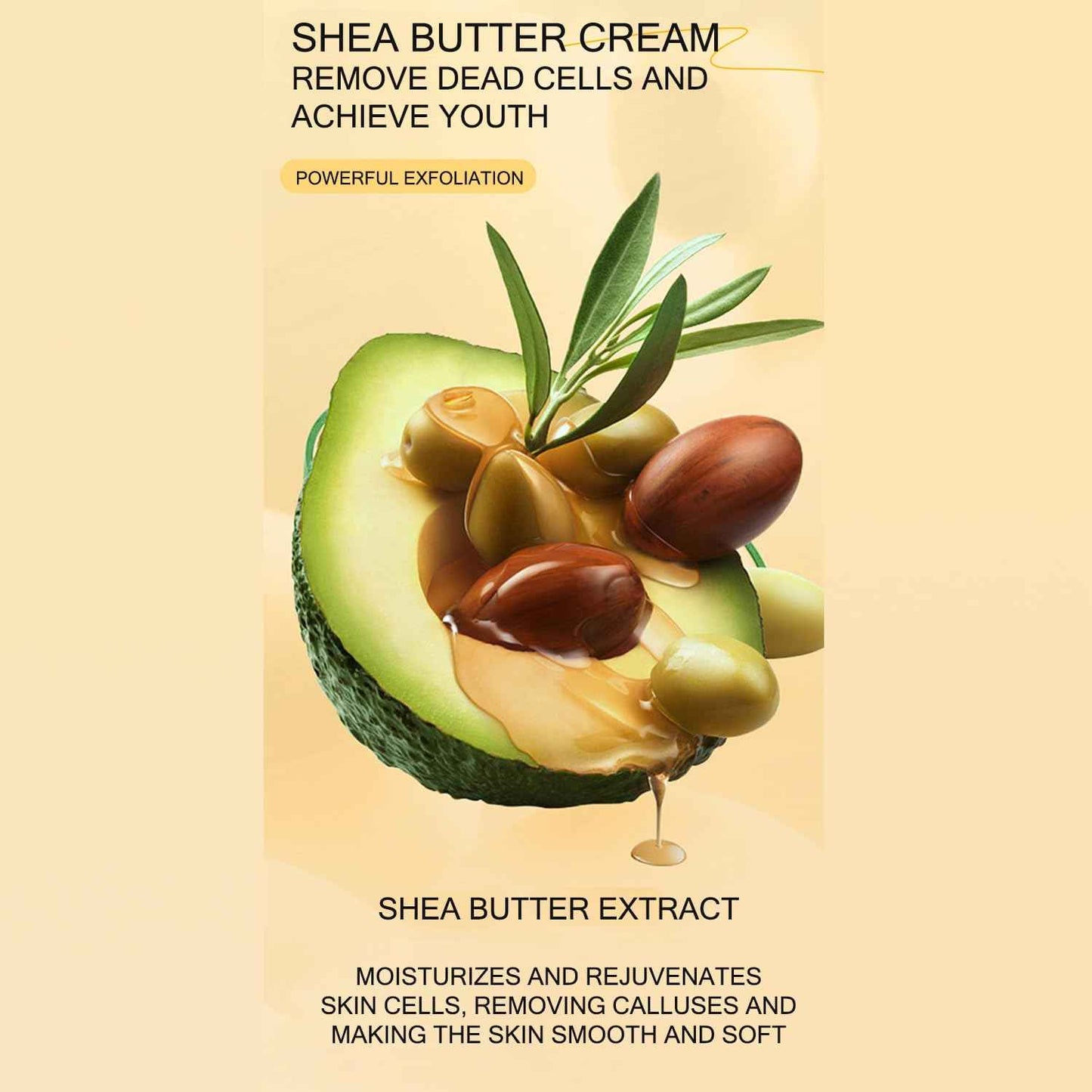 BIOAQUA Foot Care Herbal Massage Scrub-Exfoliating Cream Cleansing Delicate Feet Skin Shea Oil Natural Extracts 180g / 6.35oz (Pack of 2)