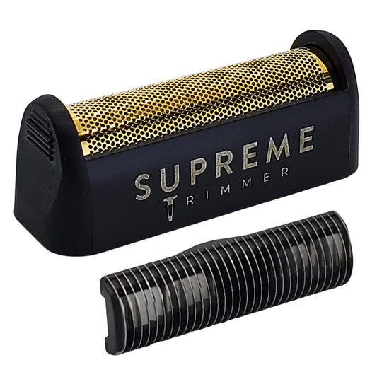 Supreme Trimmer Replacement Foil & Cutter SB11 | Hypoallergenic Foil for STF101 SOLO | Black