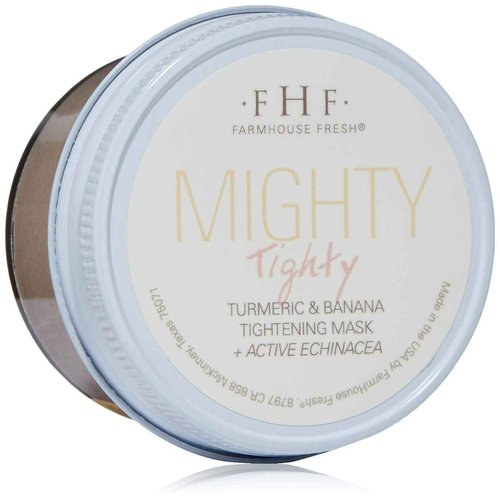 FarmHouse Fresh Turmeric Face Mask, Clay Mask. Mighty Tighty Turmeric & Banana Tightening Mask, 3.2 Fl Oz