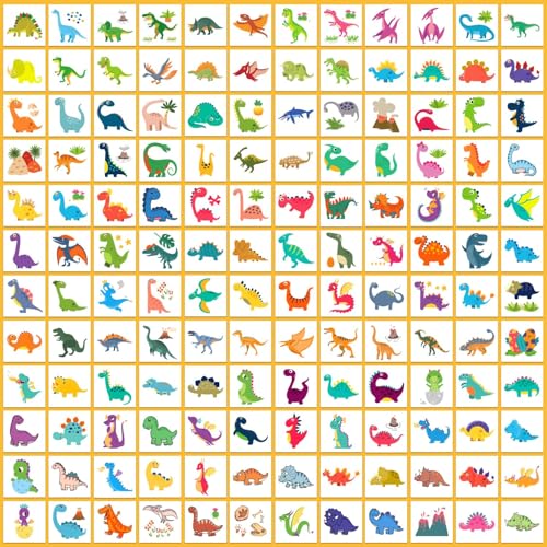 Partywind 408 PCS Dinosaur Kids Temporary Tattoos