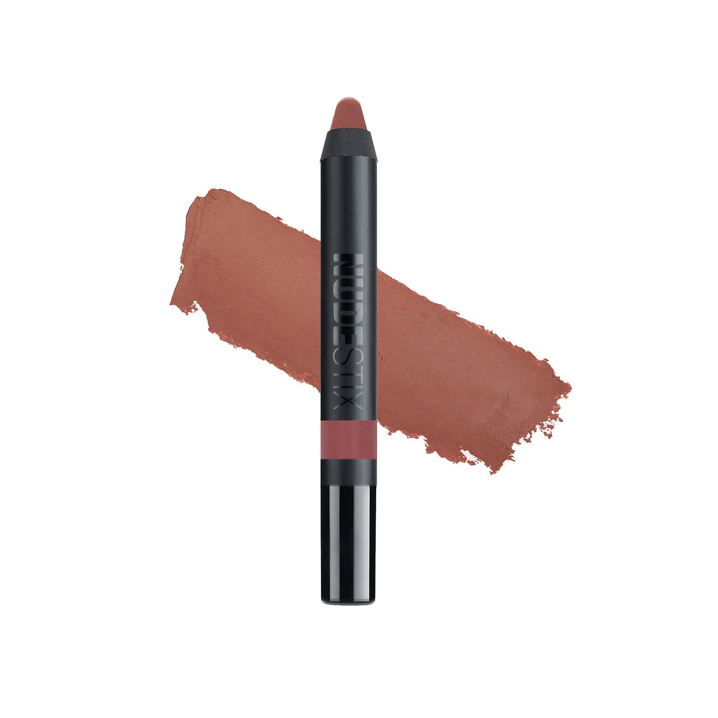 Nudestix Intense Matte Lip + Cheek Pencil, Lipstick + Lip Liner + Cheek Blush Tint, Multi Use Makeup for Long Lasting Color, Smooth Coverage, Shade: Purity