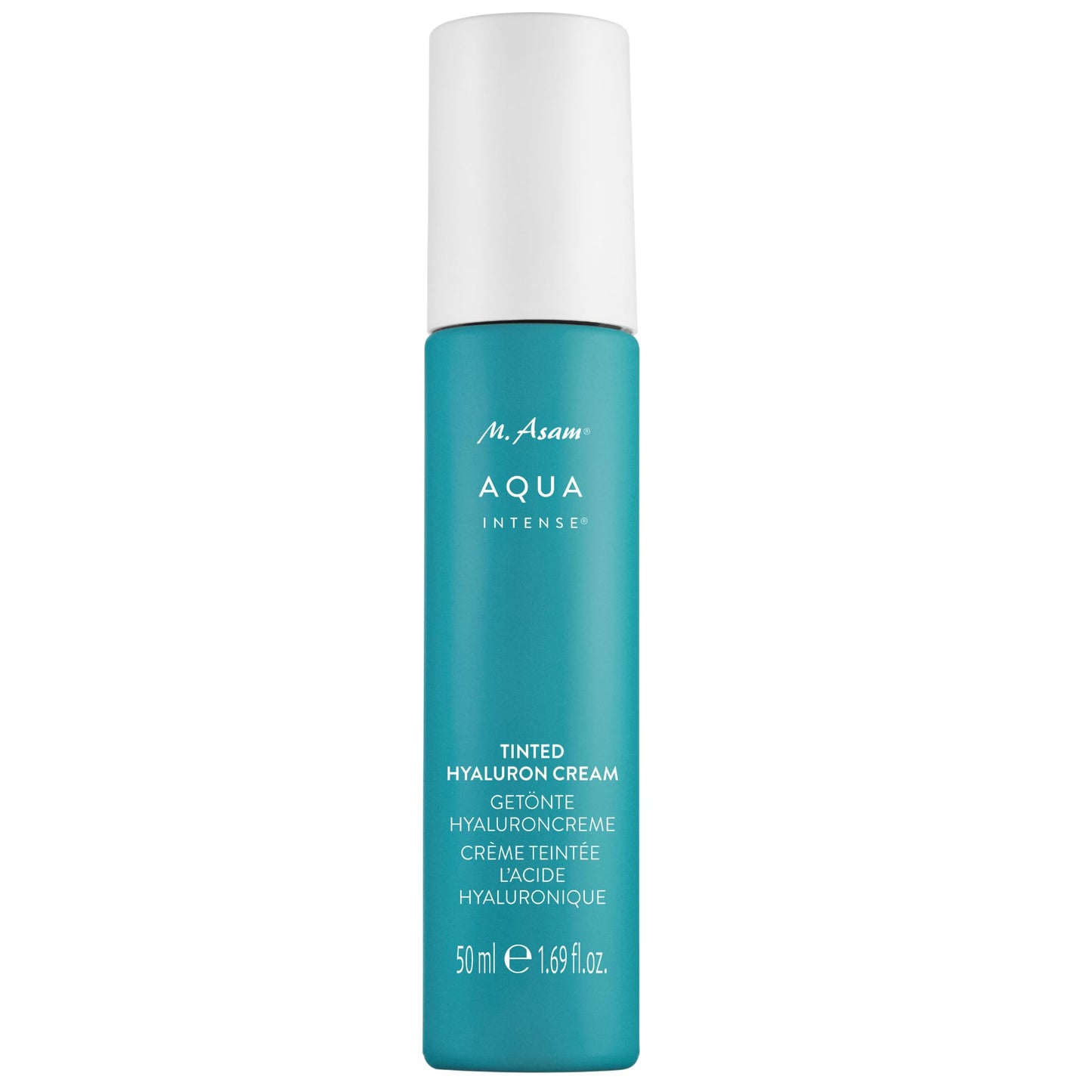 M. Asam AQUA INTENSE Tinted Moisturizer (1.69 fl oz) - Face Moisturizer & Tinted Cream with Hyaluronic Acid, Natural Finish, Skin Care for All Skin Types