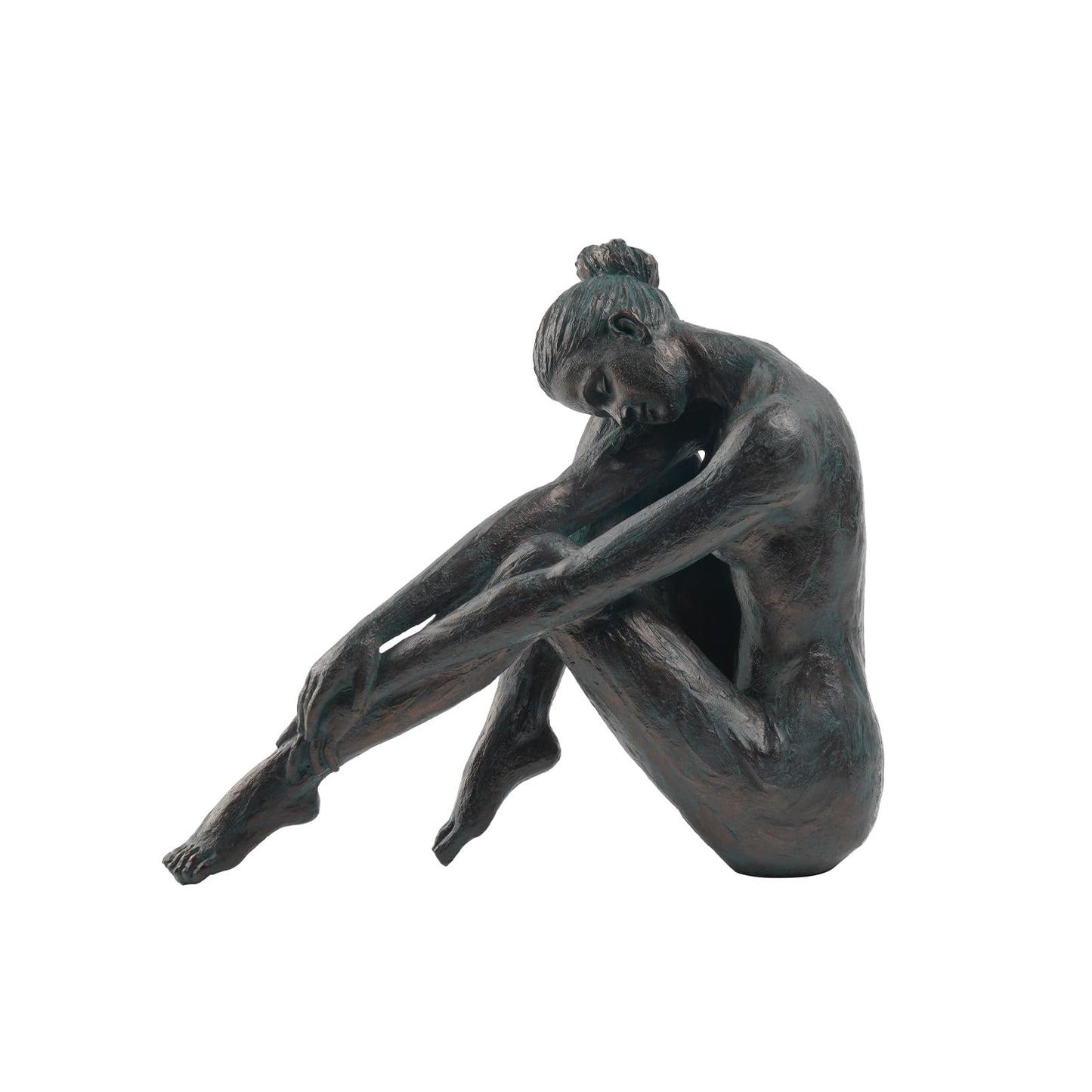 Guichifun Yoga Dancer Statue Home Decoration - Resin Bronze Sculpture Modern Creative Home Garden Statue Handicrafts Art Ware Home Décor Office Room or Outdoor Garden Gifts 10.25 x 4.25 x 8.75 Inch