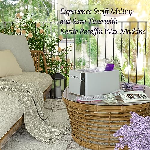Karite 9000ml Paraffin Wax Machine Bath Kit for Hands & Feet with 16 Refills