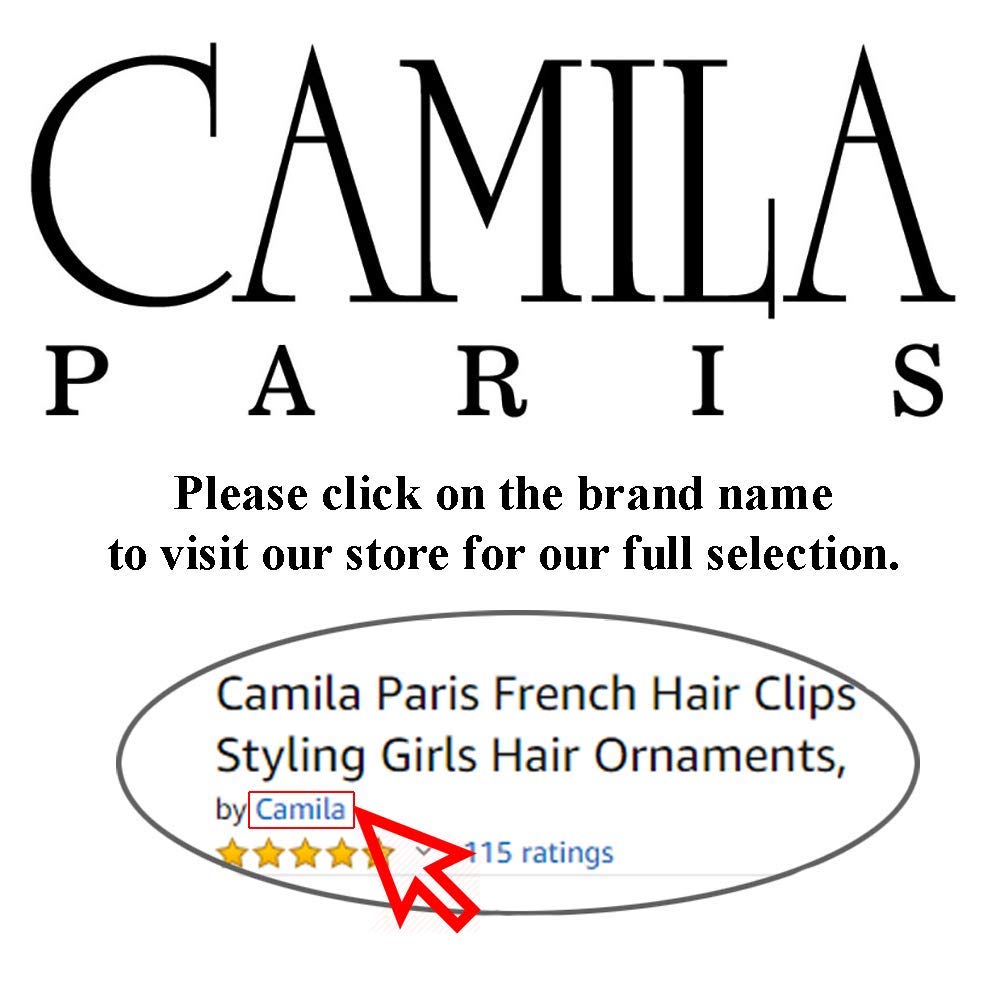 Camila Paris CP3424 French Hair Clip for Women Thick Hair for Long Curly Wavy Hair, Girls Hair Claw Clips Jaw, Durable Styling Big Claw Clip for Thick Hair, Strong Hold No Slip Grip, Made in France