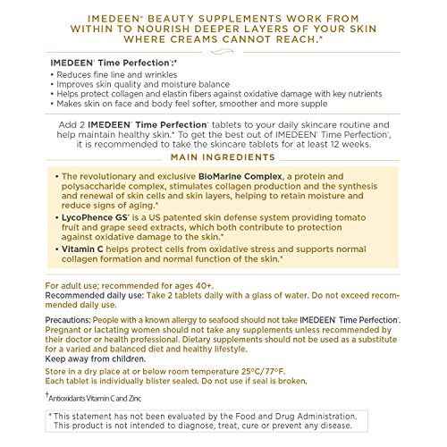 Imedeen Time Perfection (60 Count) Anti-Aging Skincare Formula Beauty Supplement- (One Month Supply)