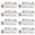 Epcot Drinking Around the World Temporary Tattoos Pack of 8