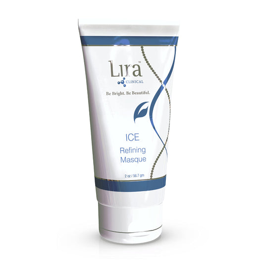 Lira Clinical Ice Refining Masque - Acne & Oil Control Kaolin Clay Mask with Niacinamide & Salicylic Acid - Calm Skin & Refine Pores with Collagen Peptides & Plant Stem Cells - 2 fl oz