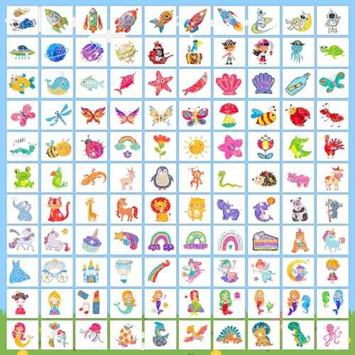 Partywind 408 PCS Temporary Tattoos for Kids, Glow and Glitter Fake Tattoo Stickers for Boys Girls Party Supplies Favors, Cute Goodie Bag Stuffers for Children (Individually Wrapped Sheet)