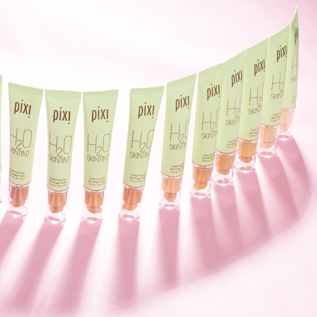 Pixi Beauty H2O SkinTint Tinted Face Gel, 1.2 fl oz / 35 ml, Cinnamon