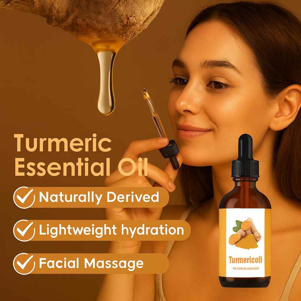 Turmeric Wash and Care 4-Piece Set – Facial Cleanser with Brush, Soap Bars , Soft Face Cleansing Pads and Turmeric Oil – Turmeric Face Wash Kit, Turmeric Skincare Set