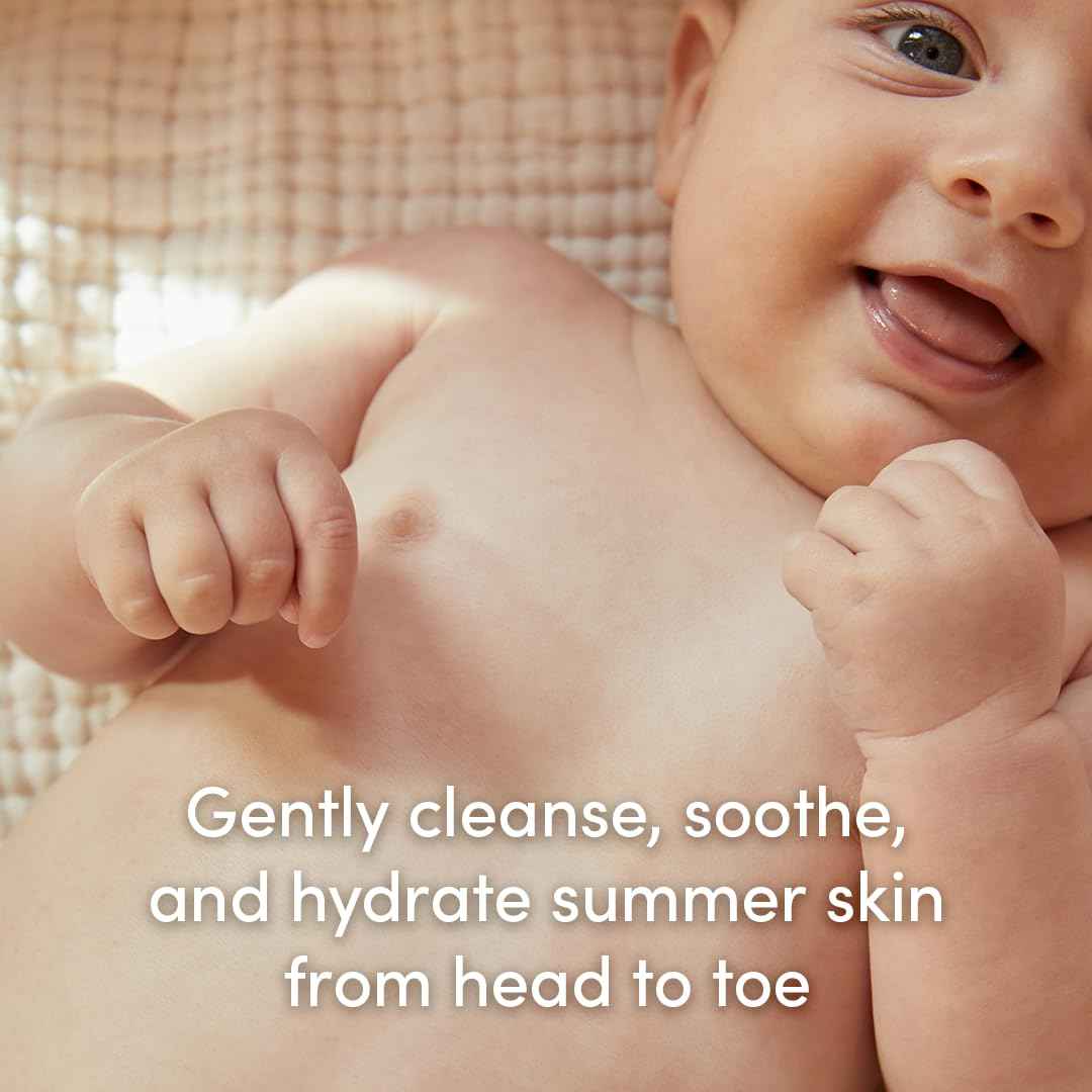 Evereden Tri-Water 2-in-1 Cooling Baby Shampoo and Body Wash: Gentle Cleansing with Coconut, Oceanic Glacial, and Aloe Waters | Soothing