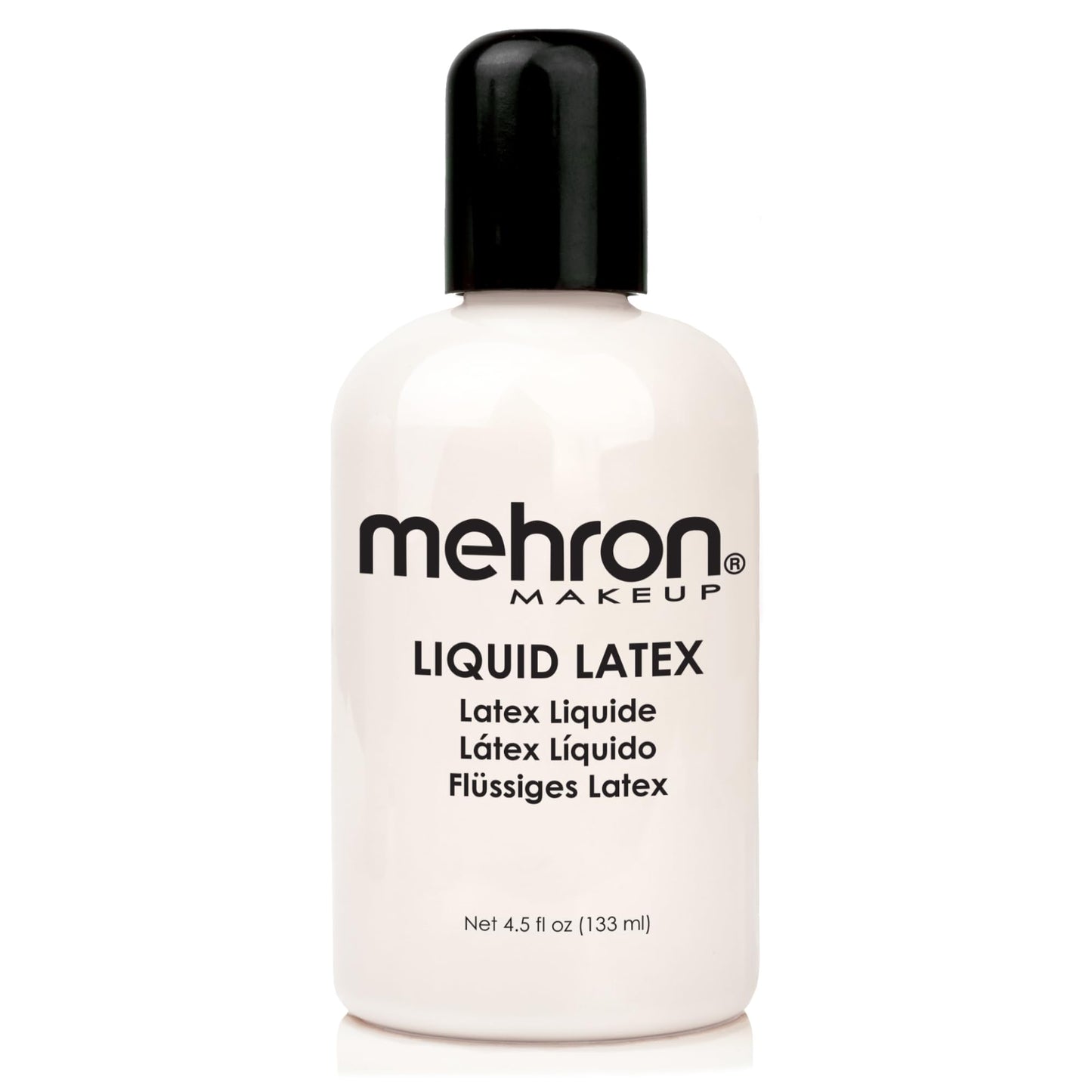 Mehron Makeup Liquid Latex | SFX Makeup | Halloween Latex Makeup | Latex Glue for Skin | Prosthetic Glue 4.5 fl oz (133 ml) (Clear)