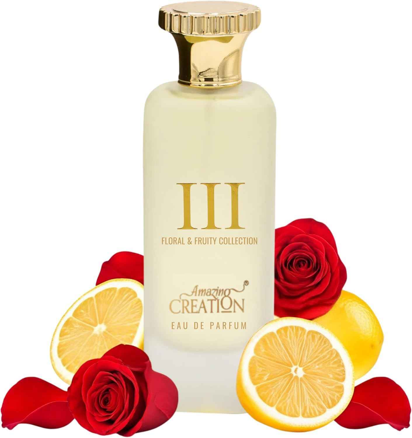 Amazing Creation Floral & Fruity Collection III Eau de Parfum for Unisex, 3.4 fl oz / 100ml