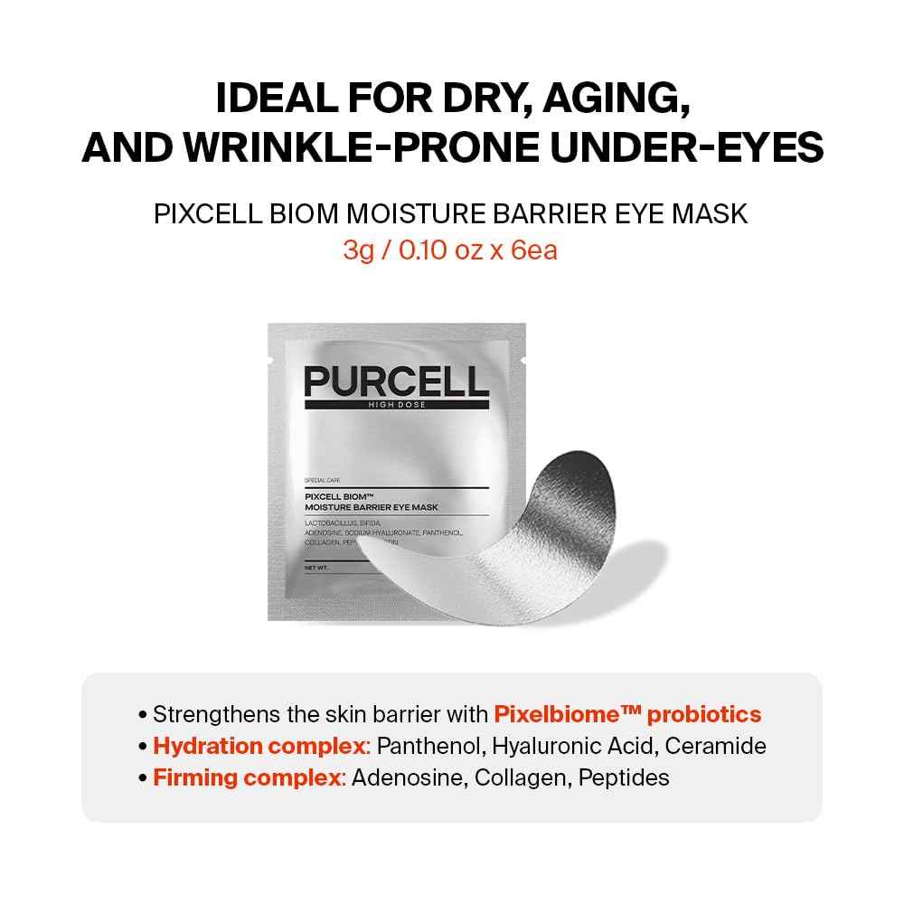 PURCELL Pixcell Biom Moisture Barrier eye mask(6 pairs, 0.10oz)