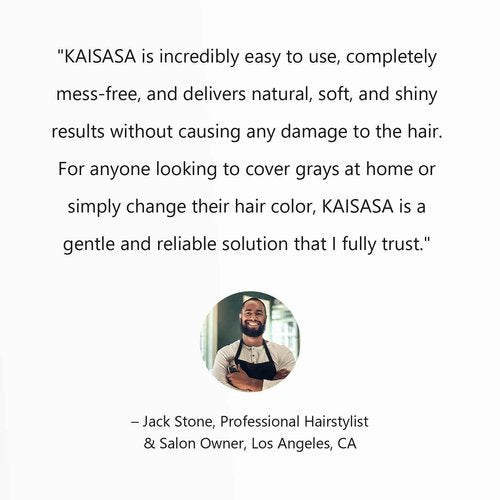 KAISASA Black Hair Dye Shampoo 3 in 1 for Gray Hair, Hair Color Shampoo for Women Men Grey Hair Coverage 500ml (Black)