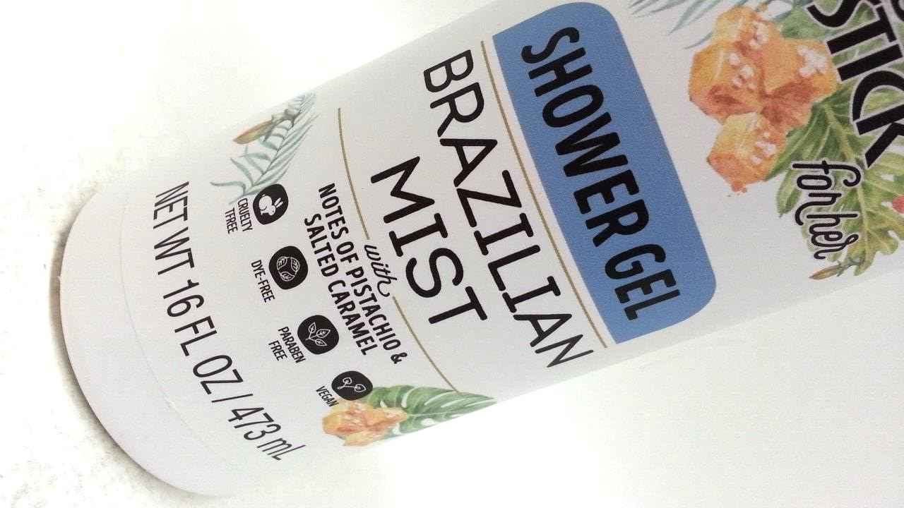 Power Stick Brazilian Mist 5pc Bundle- Body Wash- Leave in Conditioner- Face & Body Wipes- Body Spray-Deodorant