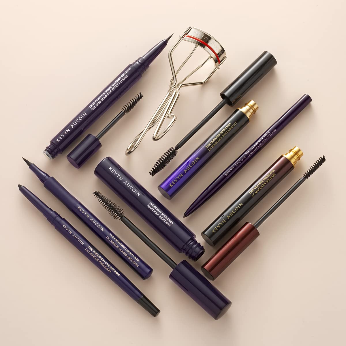 Kevyn Aucoin The Precision Brow Pencil, Brunette: Ultra slim, thin and strong. Retractable plus spoolie brush. Pro makeup artist go to. Sculpt, define and shape eyebrows. Stay put, smudge-proof.