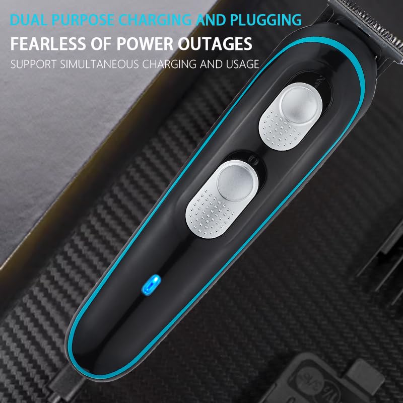 Cordless T-Blade Hair Clippers for Men – Professional Trimmer