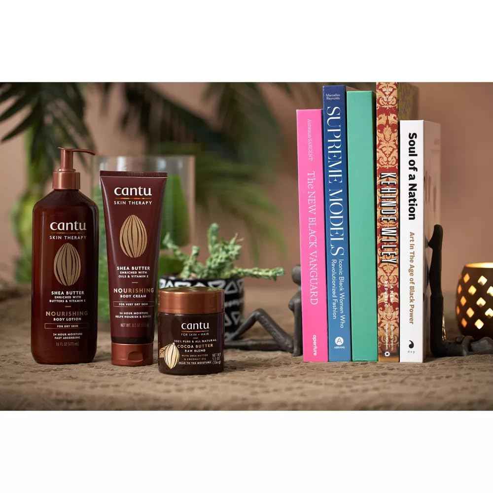 Cantu Skin Therapy Hydrating Raw Blends Body Butter, Cocoa Butter, Shea Butter And Coconut Oil, 5.5 Ounce