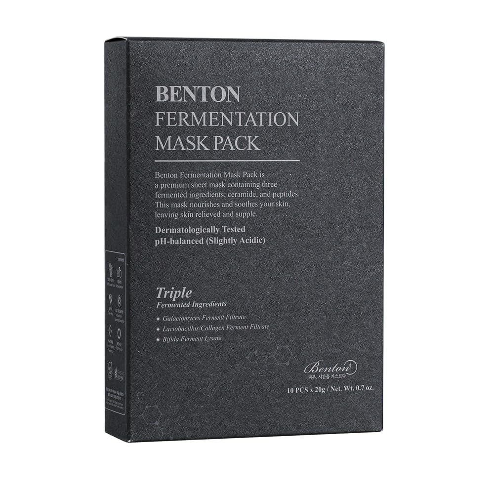 BENTON] Fermentation Mask Pack [10ea] - Wrinkle Care/Nourishing/Giving Radiant Glow/K-beauty/Korean Cosmetic/Skin Care