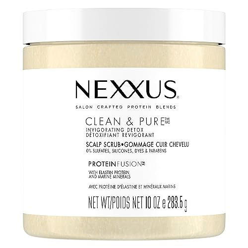 Nexxus Sulfate-Free Hair Scrub To Nourish & Clarify Exfoliating Scalp Scrub Silicone, Dye, & Paraben Free Hair Scrub 10 oz