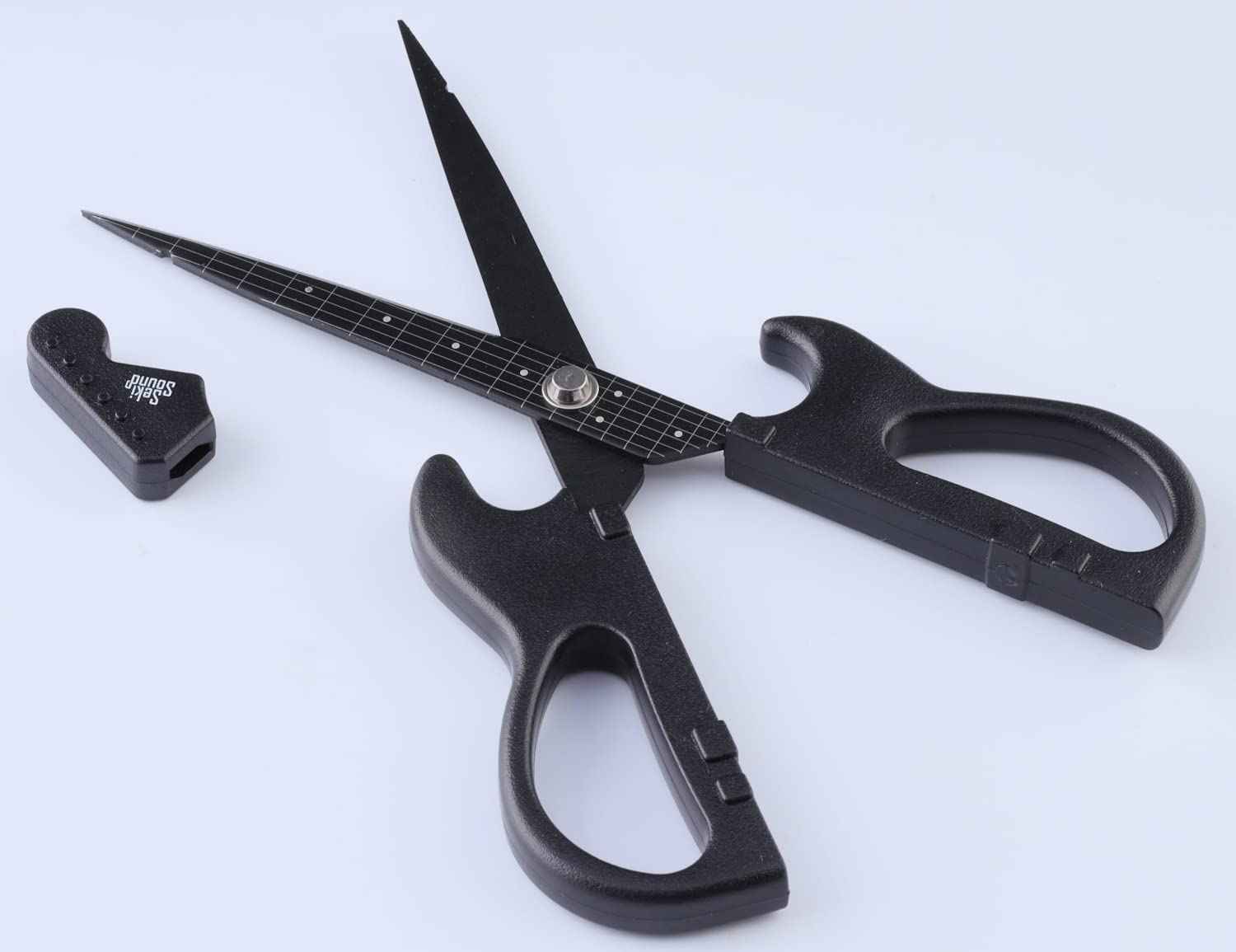 Nikken Cutlery Guitar Scissor SekiSound Black with a stand (Gift Box Included) Hobby Tool SS-20B