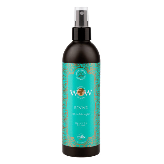 MKS eco WOW Revive 10-in-1 Detangler, Halcyon Scent - 10 fl oz - Free From Silicones, Sulfate Cleansers, Parabens, Gluten, Mineral Oil & Petrolatum - Vegan, Cruelty Free