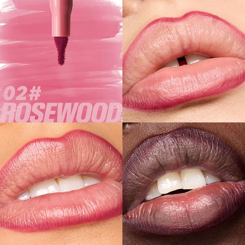 Lip Contour Stain Liner - 12H Wear, Matte Finish, No-Bleed