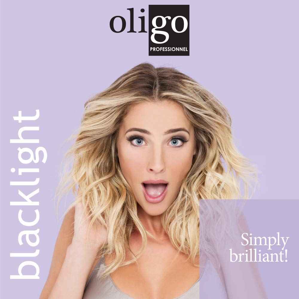 Oligo Professionnel - Blacklight Shine Drops - Weightless hair oil - Anti frizz serum - Argan oil - Nourishing - Paraben Free - Instant shine - 3.4 oz